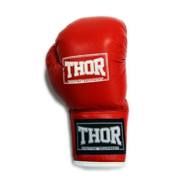 Боксерские перчатки детские THOR JUNIOR (PU) RED 