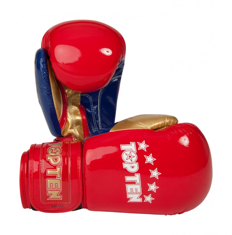 Боксерские перчатки TOP TEN «Чемпион» красный
