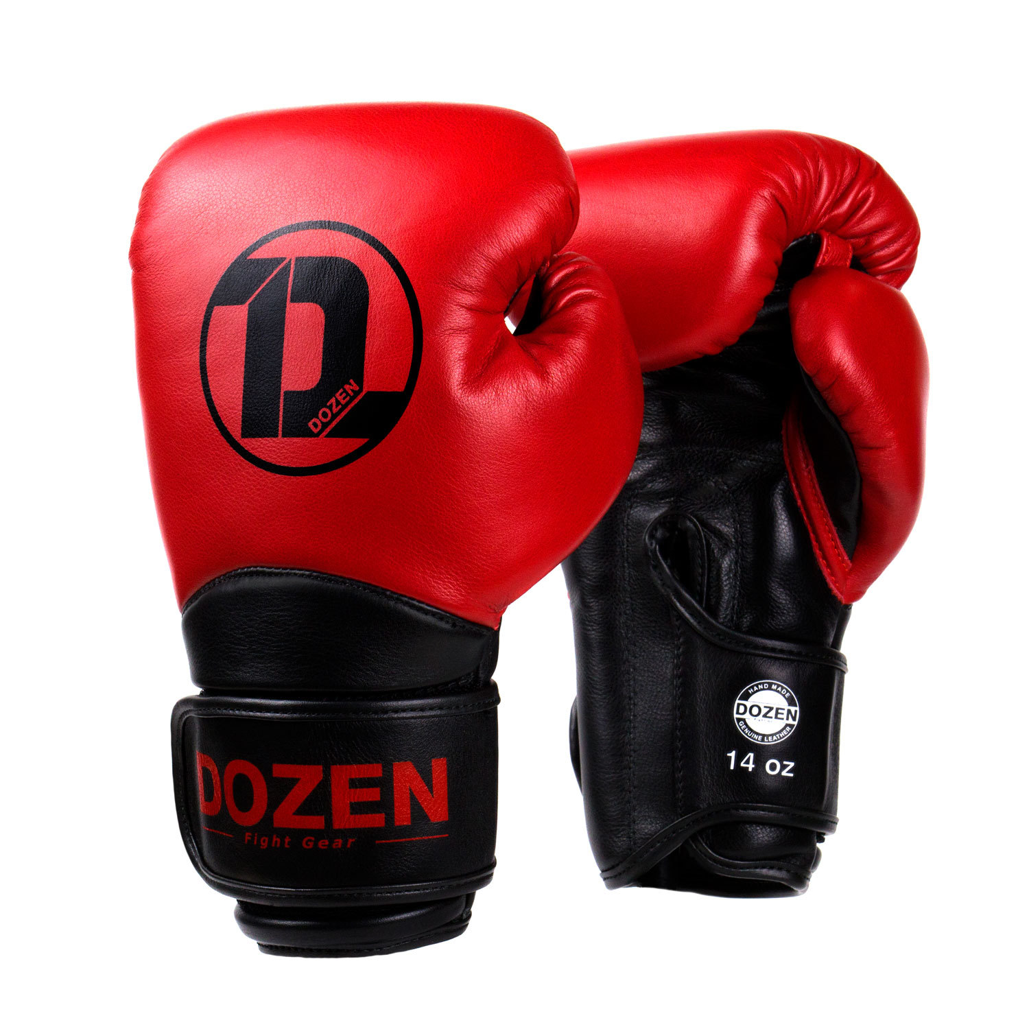 Боксерские перчатки Dozen Dual Impact Training Boxing Gloves Red/Black