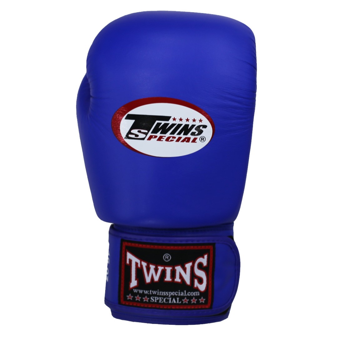 Перчатки тренировочные Twins Special Muay Thai Boxing Gloves Blue