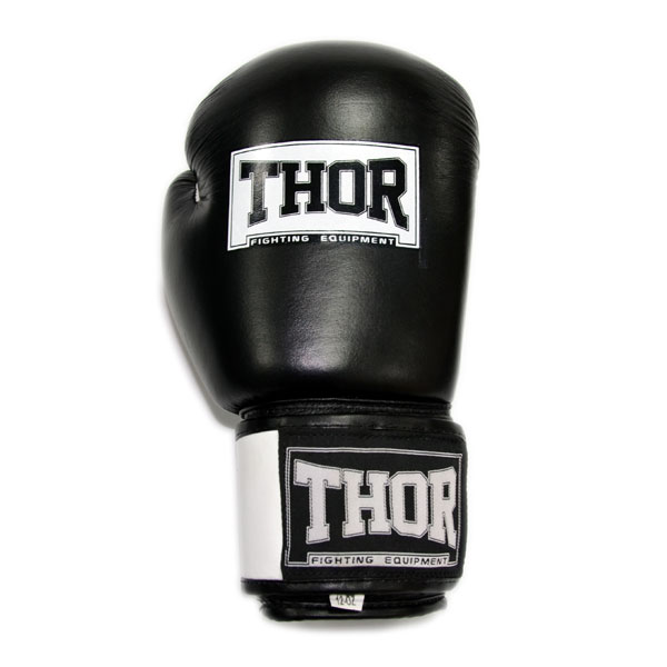 Боксерские перчатки 14ун THOR SPARRING (PU) BLK/WH .