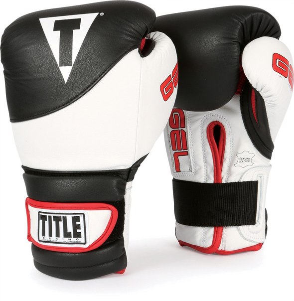 Тренировочные перчатки TITLE GEL Suspense Training Gloves (GSTGE, черно-белые)