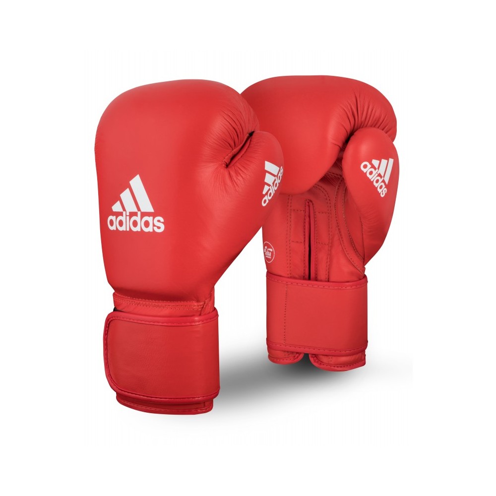 Боксерские перчатки AIBA ADIDAS 10 ун красные