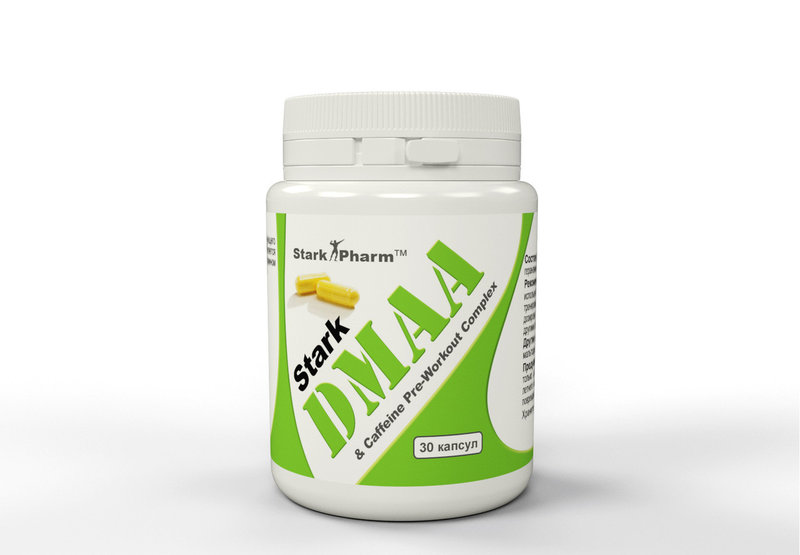 Стимулятор предтренировочный (DMAA 100 мг + Caffeine 200 мг) 30 caps. (предтреник ДМАА) Stark Pharm Стимулятор предтренировочный (DMAA 100 мг + Caffeine 200 мг) 30 caps. (предтреник ДМАА) Stark Pharm