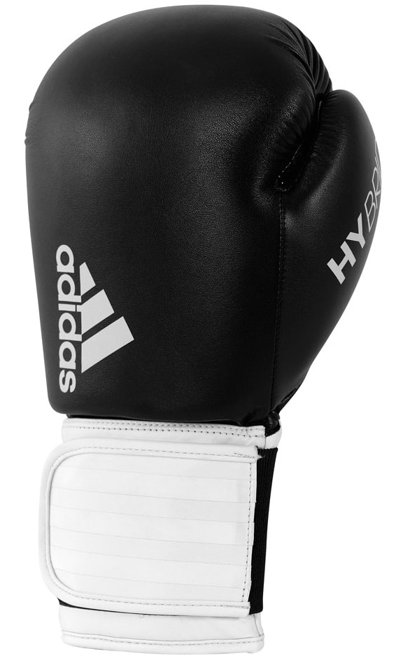 Перчатки для бокса Adidas Hybrid 100 ( черно-белые)