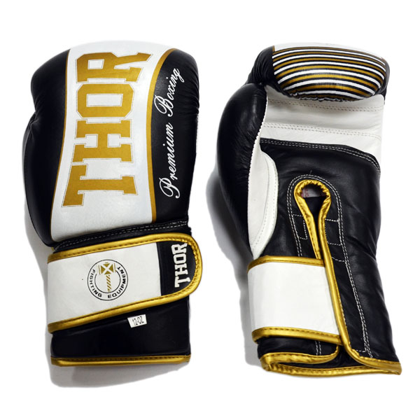 Боксерские перчатки THOR THUNDER (PU) BLK