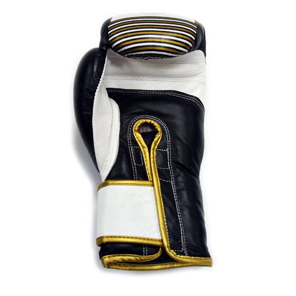 Боксерские перчатки кожа 12ун THOR THUNDER BLK